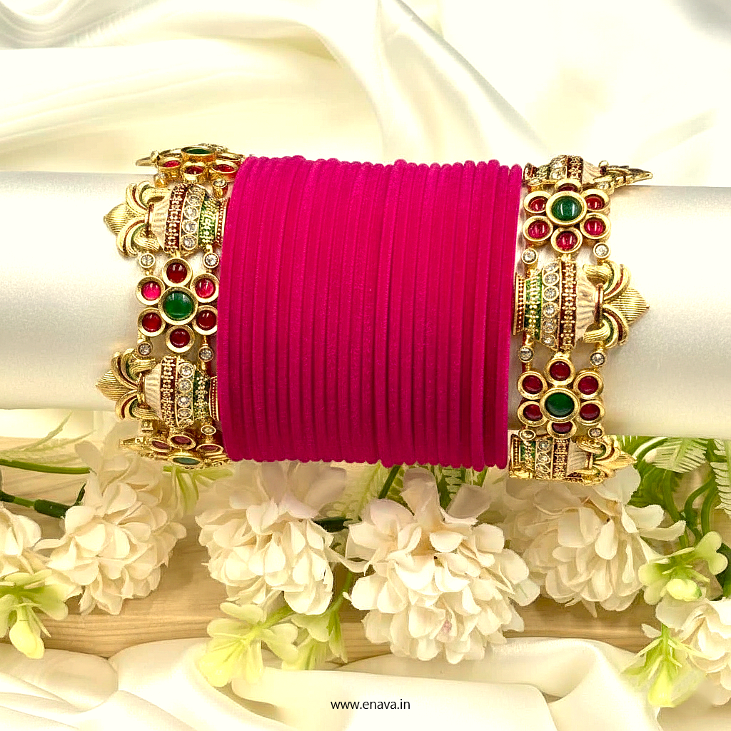 Rajwadi Temple Kalash Festive Bangles