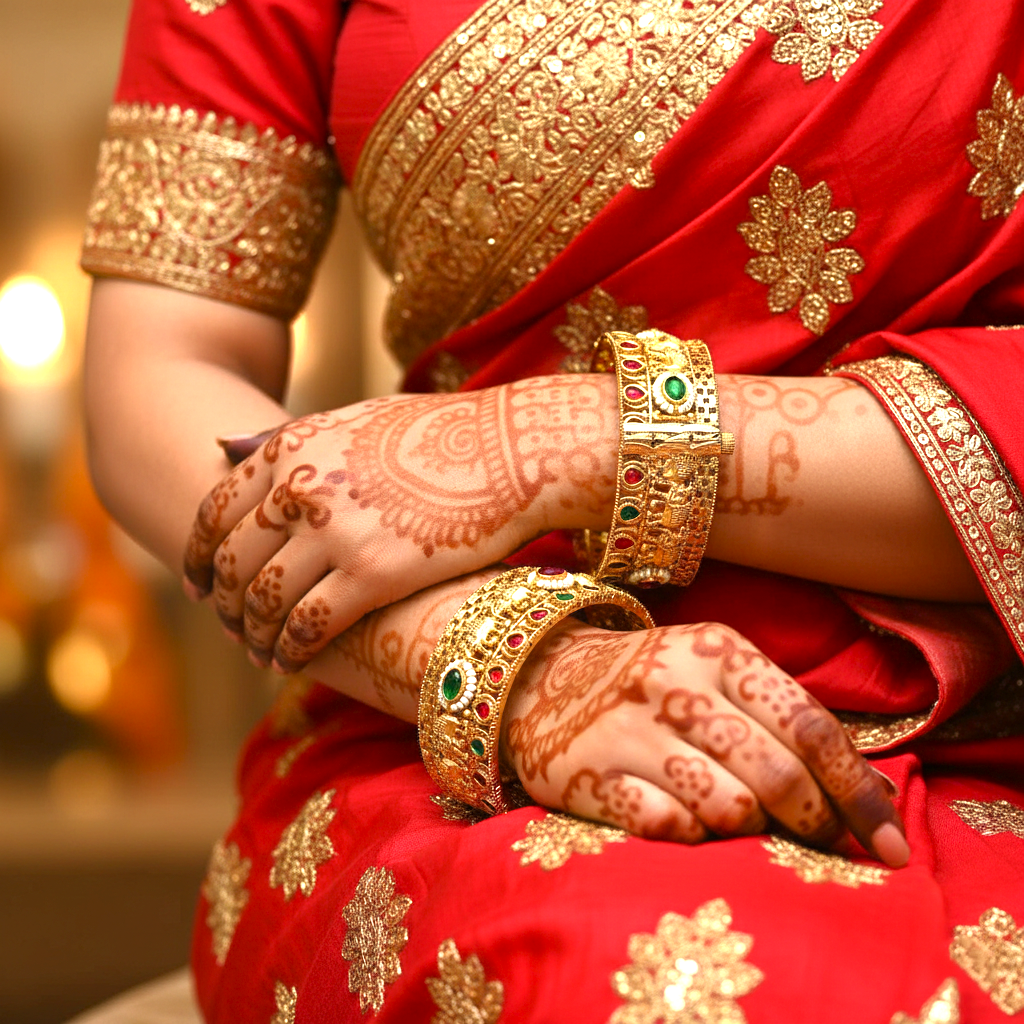 Rajwadi Ruby Green Kundan Stone Pearl Gold Plated Bangles by Enava Bangle Enava Jewels.
