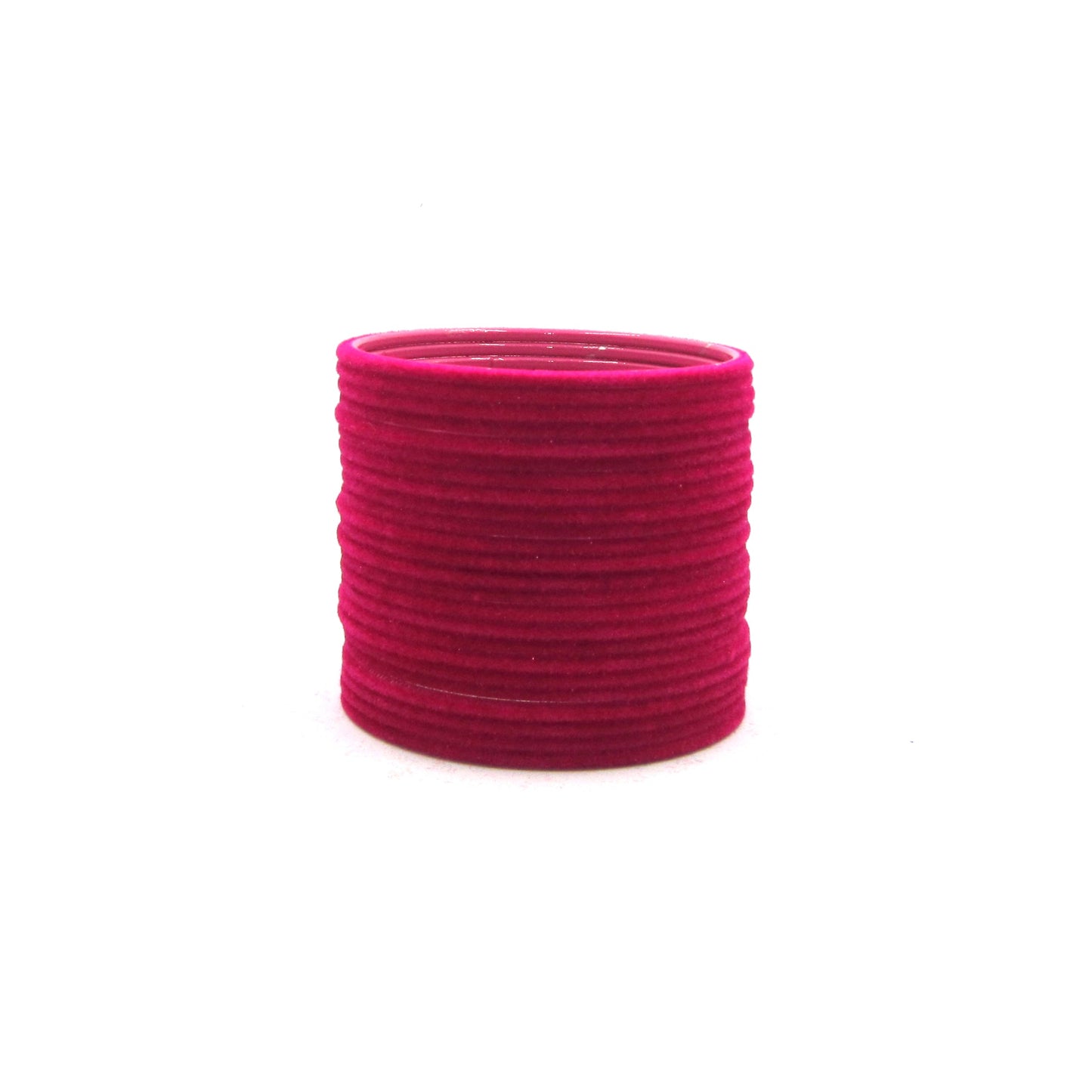 Velvet Rani Pink Metal 24 Bangles by Enava