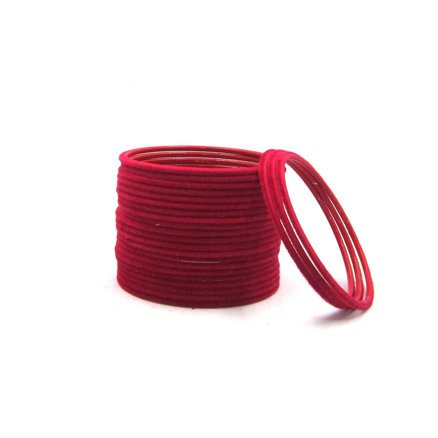 Velvet Strawberry Metal 24 Bangles by Enava