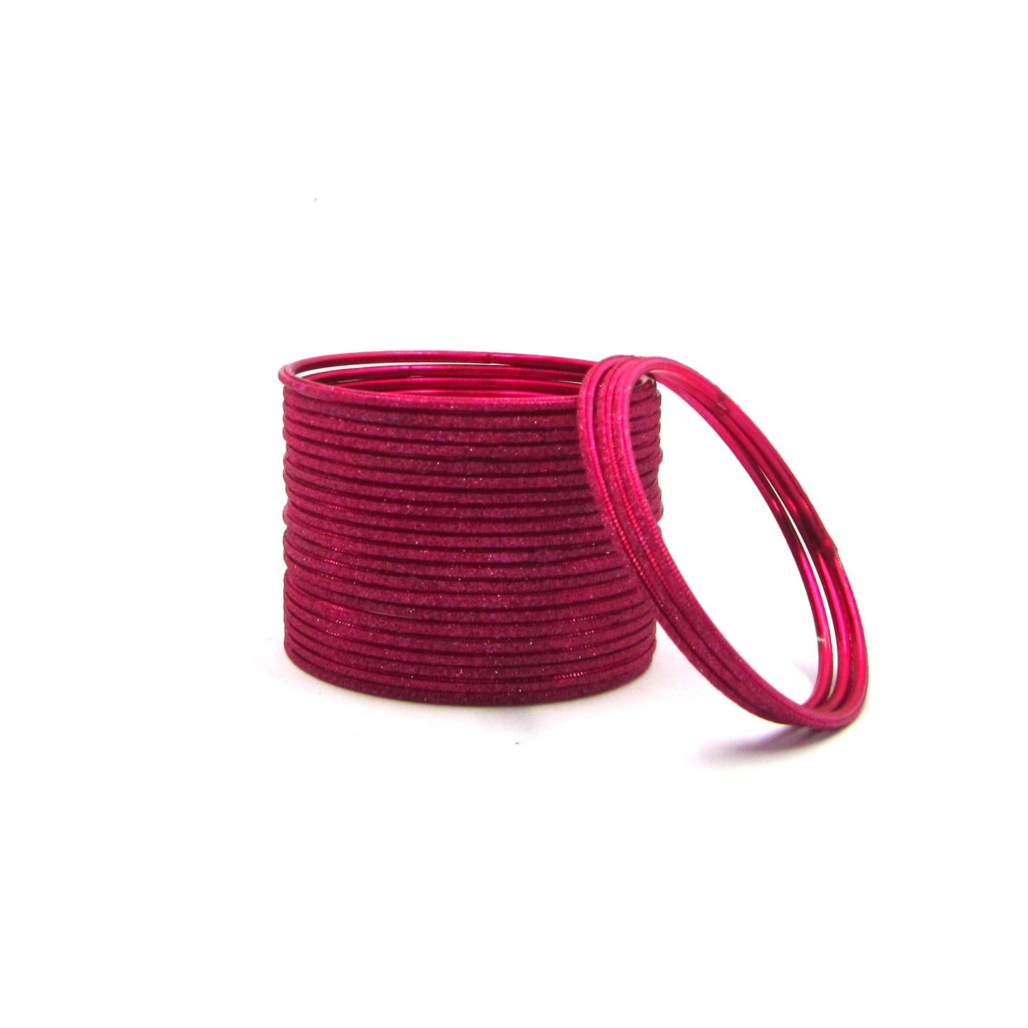 Shiny Strawberry Metal 24 Bangles by Enava