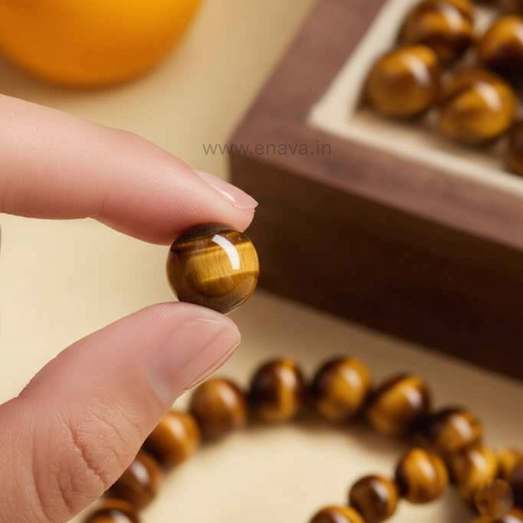 Tiger Eye Bracelet for Confidence & Protection | Prosperity, Success, Protection, Luck Gemstone by Enava Gems Bracelet Enava Jewels.