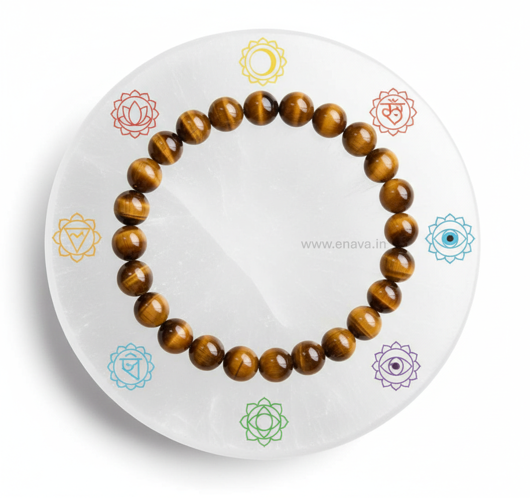 Tiger Eye Bracelet for Confidence & Protection | Prosperity, Success, Protection, Luck Gemstone by Enava Gems Bracelet Enava Jewels.